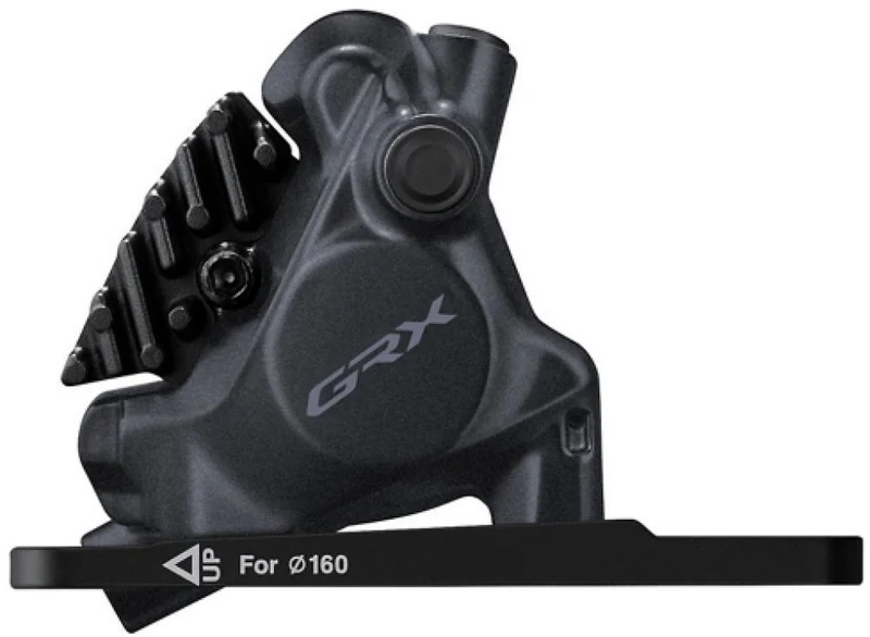 SHIMANO Bremssattel GRX BR-RX410 VR mit Adapter - hydraulischer Scheibenbremssattel für Gravel