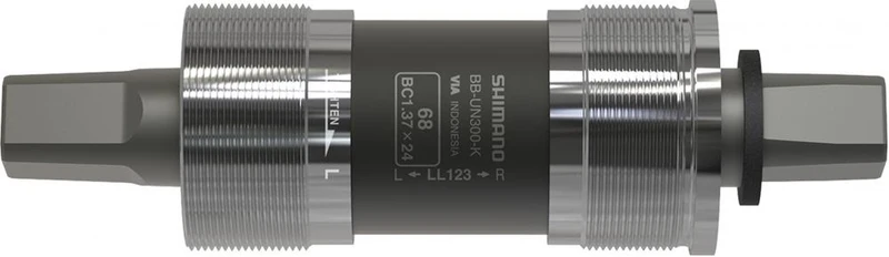 SHIMANO Innenlager UN300 68/127,5mm BSA - zuverlässiges Vierkant-Tretlager für wartungsarmen Antrieb