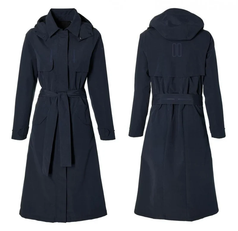 Basil Fahrrad Regentrenchcoat Mosse night blue XXL Damen