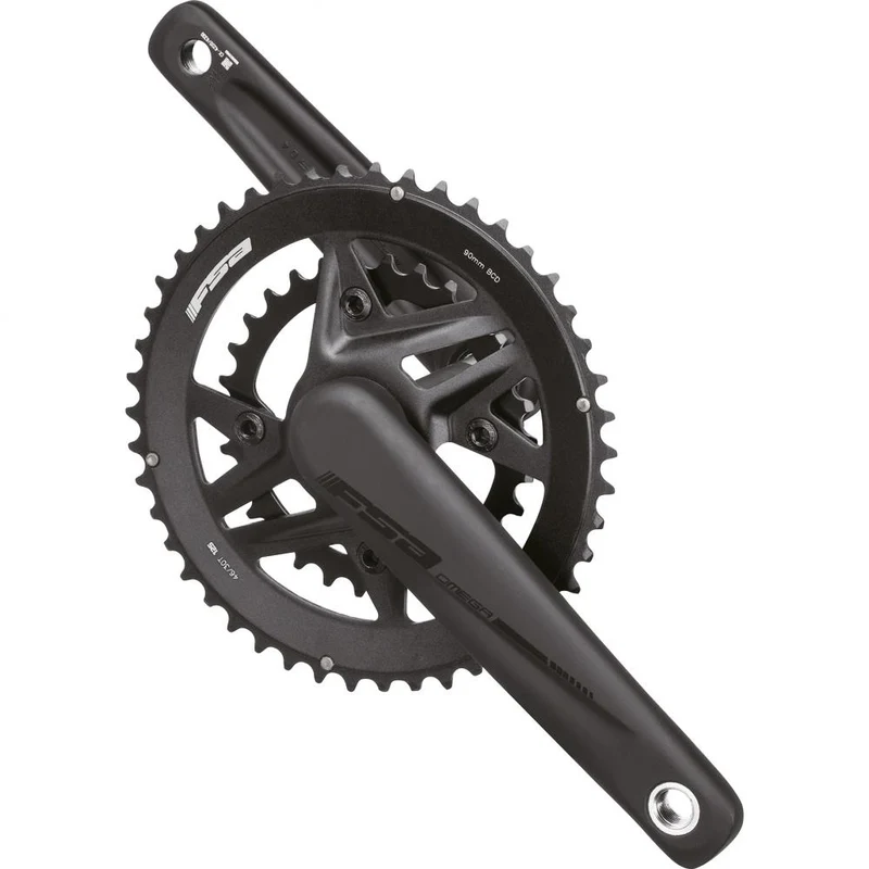 FSA Kurbelgarnitur Omega MegaExo 2x 170 mm Schwarz - effiziente Leistung für 2x12