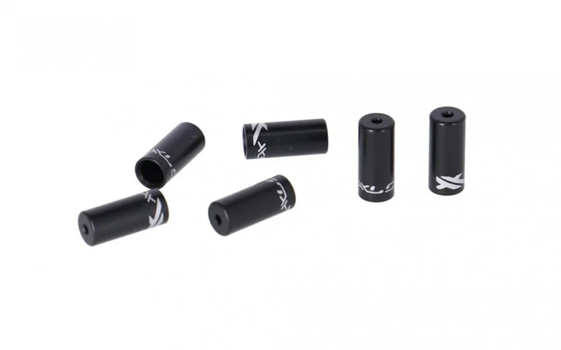XLC Alu-Endkappen Schaltaußenhü. SH-X07 schwarz, Innen Ø 4,0mm 50 Stück/ Flasche