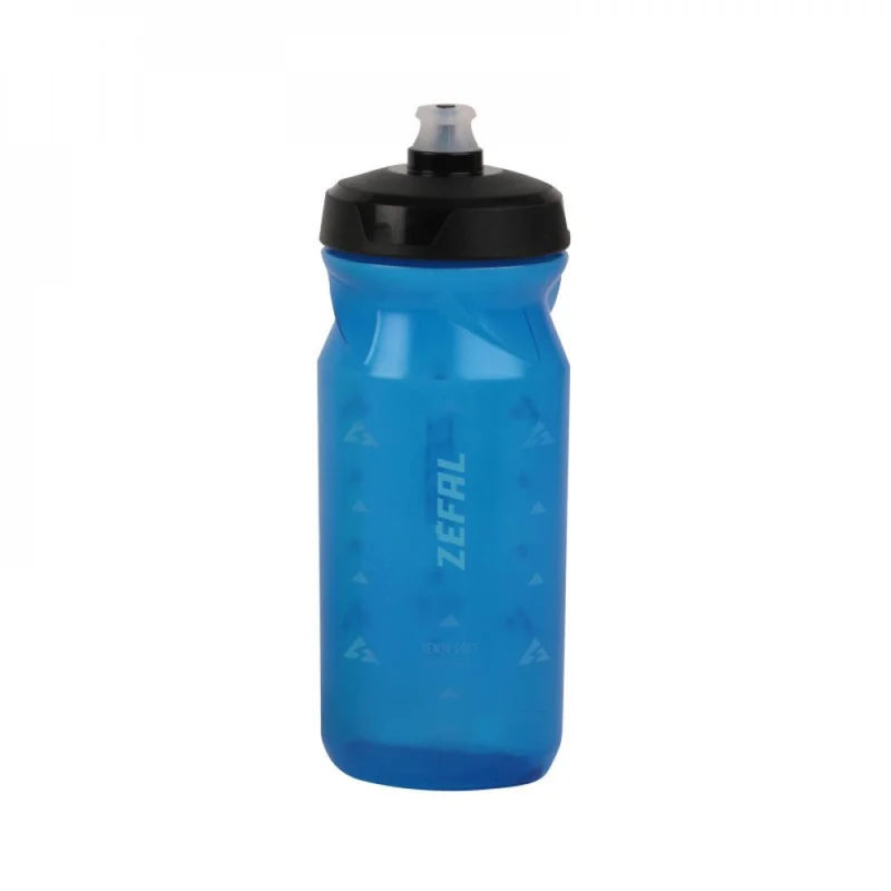 Zefal Trinkflasche Sense Soft 65, 650ml, transluzent blau, weiches Silikon-Mundstück, BPA-frei, spülmaschinengeeignet, ergonomisch, Höhe 206mm, Ø 74mm