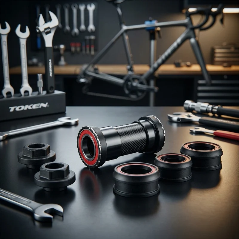 TOKEN Innenlager Thread Fit Set TF24 BB86/BB90/BB92/BB30/PF30 : Shimano 24mm