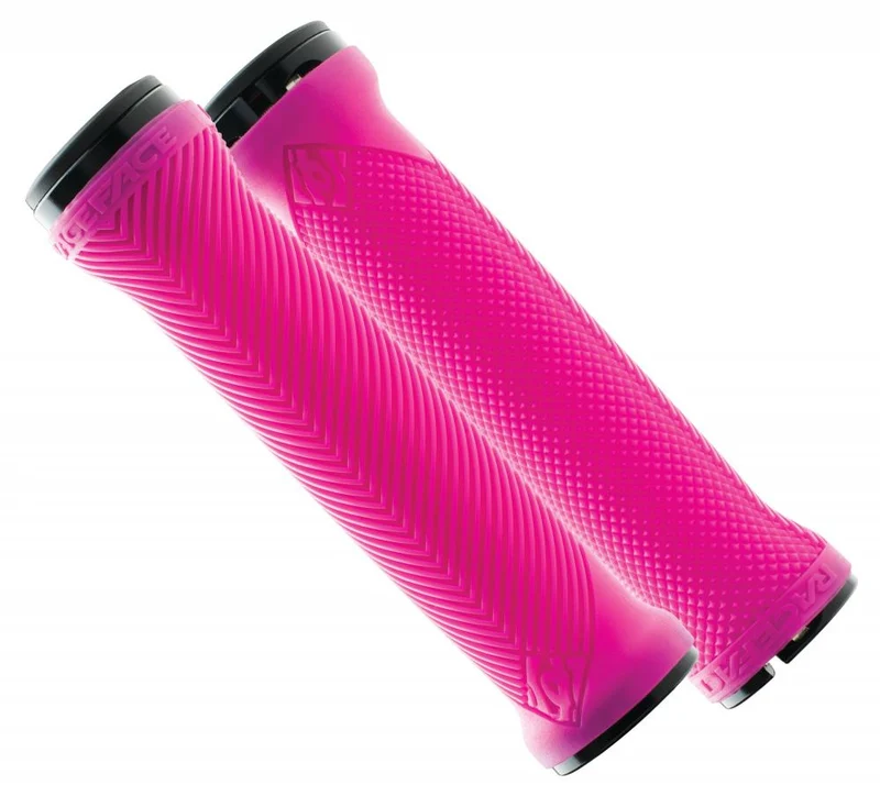 Race Face Love Handle Lock-On Griff, 28-33mm, pink - ergonomischer MTB-Lenkergriff
