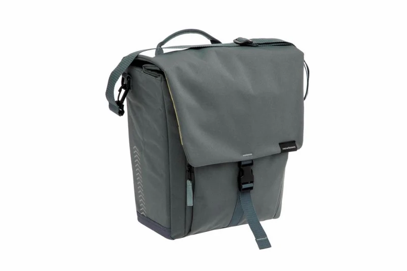 New Looxs Radtasche Tulum Single Grey Green 18 l Grey - praktische Gepäckträgertasche