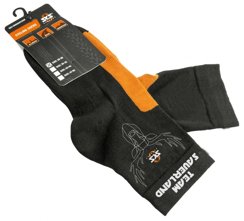 SKS Radsocken 35-38  Atmungsaktive Fahrrad-Socken mit verstärkter Sohle & optimaler Passform für Rennrad & MTB  Feuchtigkeitsregulierend & bequem
