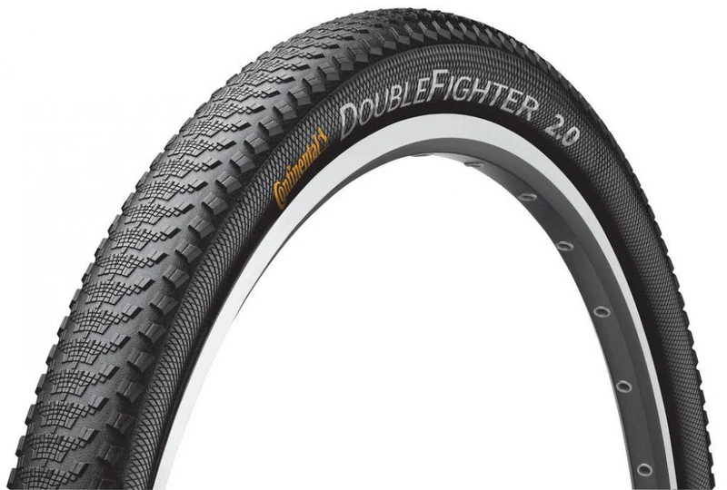 Continental Double Fighter III Reifen 29x2.00 Zoll 50-622 - Drahtreifen - Reflex - schneller Mittelsteg - griffige Seitenstollen - schwarz