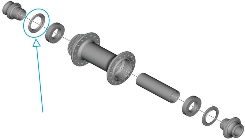 Shimano Y27X14000 Dichtungsring für Vorder- und Hinterradnaben