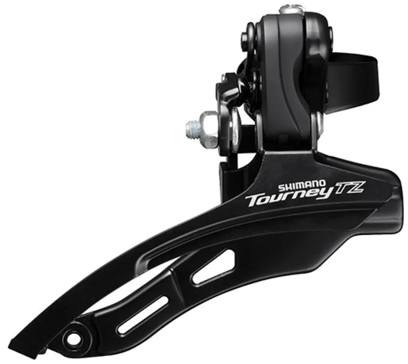SHIMANO Umwerfer TOURNEY TZ FD-TZ500 3-fach MTB/Trekking - zuverlässige Schaltperformance mit Top-Pull
