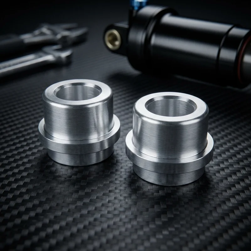SR-Suntour Alubuchsen Paar für Dämpferauge 12,7mm Bohrung 8mm für 24mm Aufbaustärke