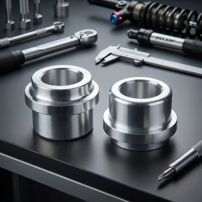 SR-Suntour Alubuchsen Paar für Dämpferauge 12,7mm Bohrung 8mm für 42mm Aufbaustärke
