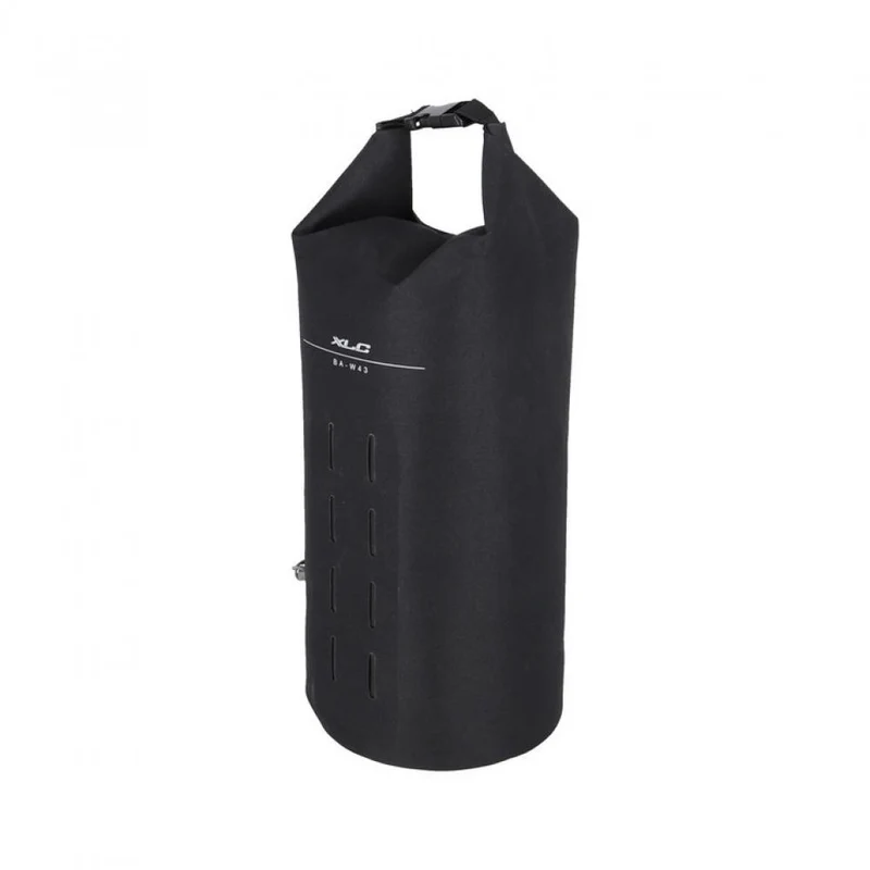 XLC Drybag BA-W43, wasserdichte Bikepacking-Tasche, 7,5 Liter, 17 × 45 cm, Kompressionsventil, schwarz
