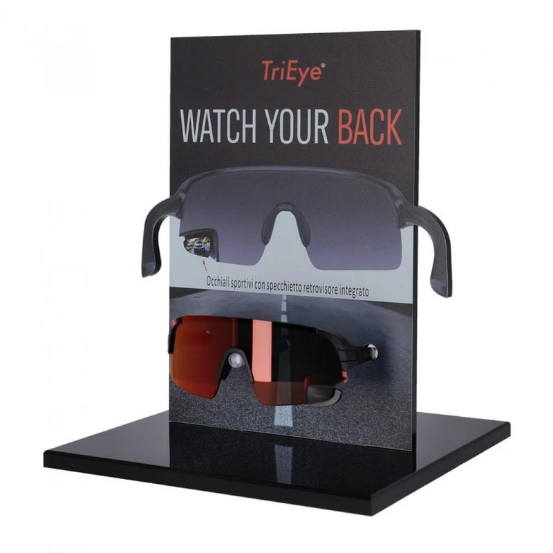 TriEye Thekenaufsteller italienisch für TriEye Brille