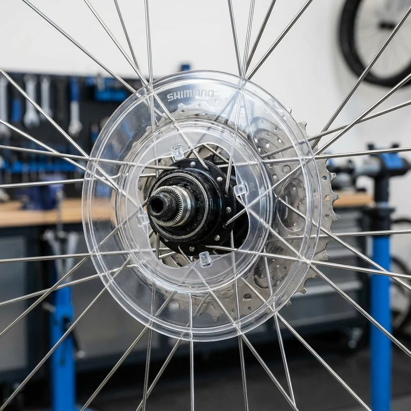 Shimano Speichenschutzscheibe 137 mm 32-Loch CP-FH35 - Zuverlässiger Schutz für Kassette und Speichen