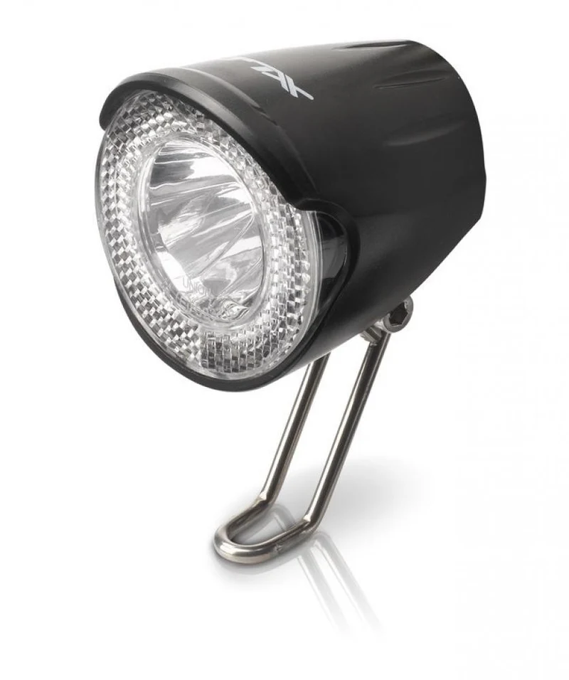 XLC LED-Scheinwerfer CL-D02, 20 Lux, Dynamo, mit Schalter & Reflektor, StVZO-zugelassen, schwarz