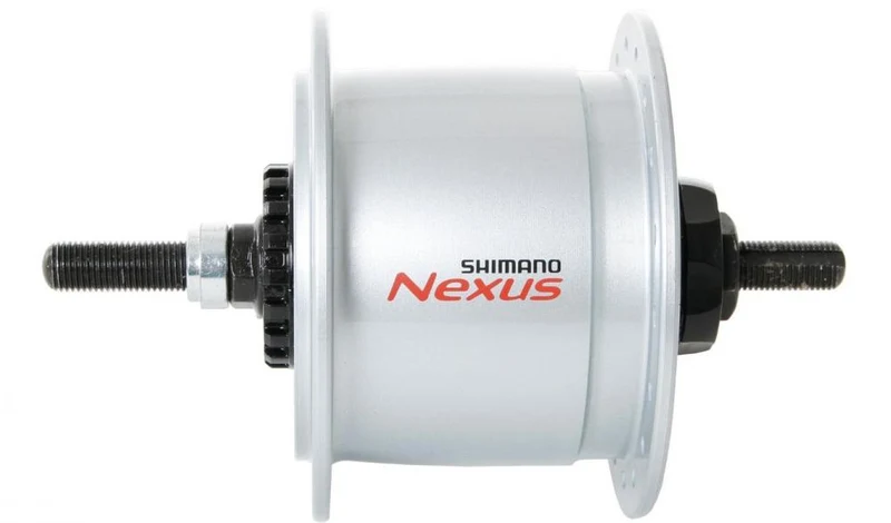SHIMANO Nabendynamo NEXUS DH-C6000-3R Nabendynamo - 6000-3, Silber 36 Loch