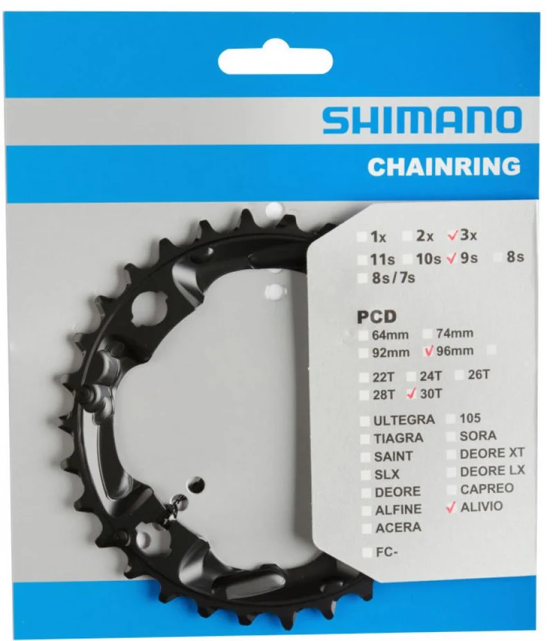 SHIMANO Kettenblatt FC-M4000/FC-M4050 30 Zähne - präziser Antrieb für moderne MTB-Schaltungen