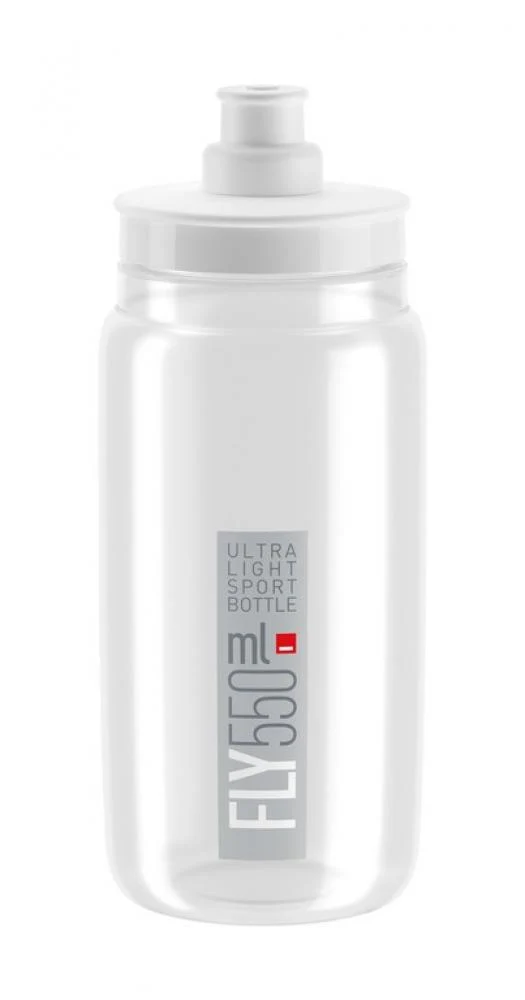 Elite Trinkflasche Fly 550 ml klar grau