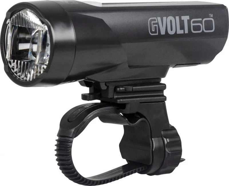 CATEYE Frontlicht GVolt 60 - HL-EL550GN 60 - starkes, USB-aufladbares Fahrradlicht
