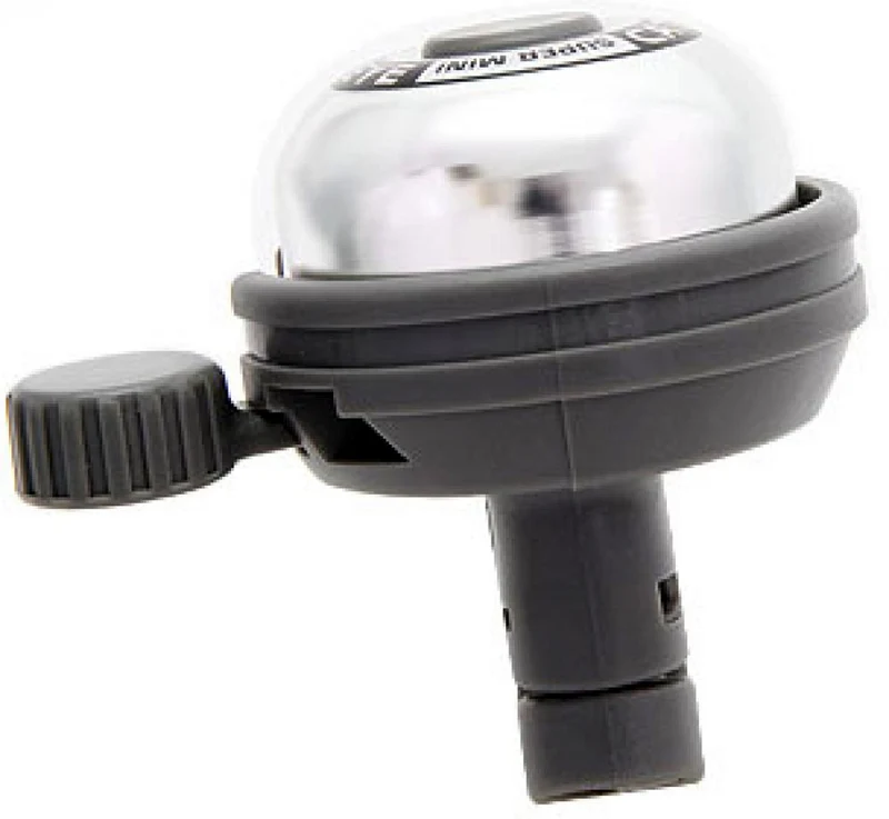 CATEYE Klingel Super Mini Bell PB-600 600 Silber - kompakte Fahrradklingel mit klaren Klang