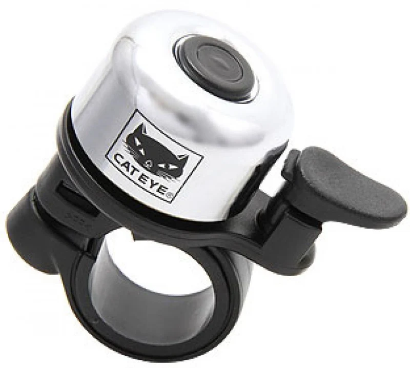 CATEYE Klingel Brass Bell OH-1200 Silber Größe One Size Silber - klare Signale am Fahrradlenker