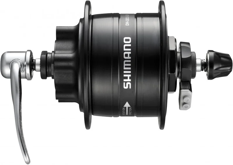 SHIMANO Nabendynamo DH-3D32 ? 6V/3W, 36 Loch, 6-Loch, Schwarz