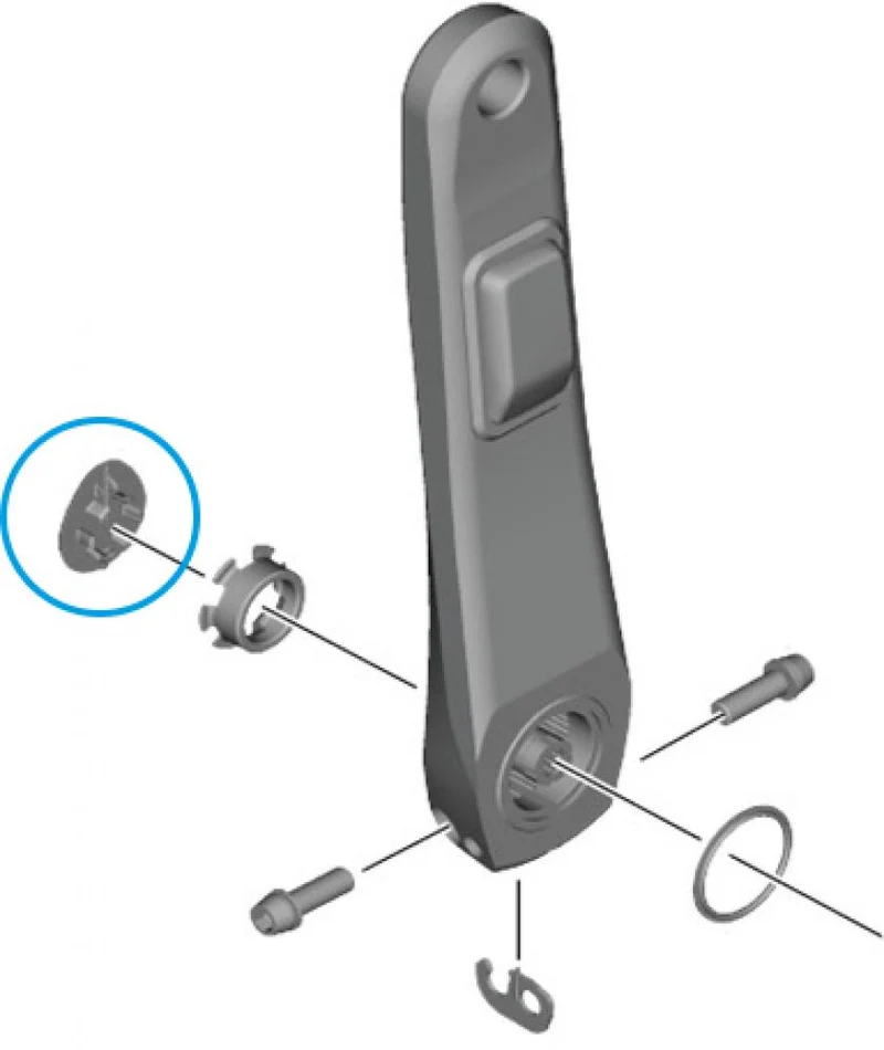 SHIMANO Abdeckkappe FC-R8100-P - passend für FC-R8100-P Kurbel mit Powermeter