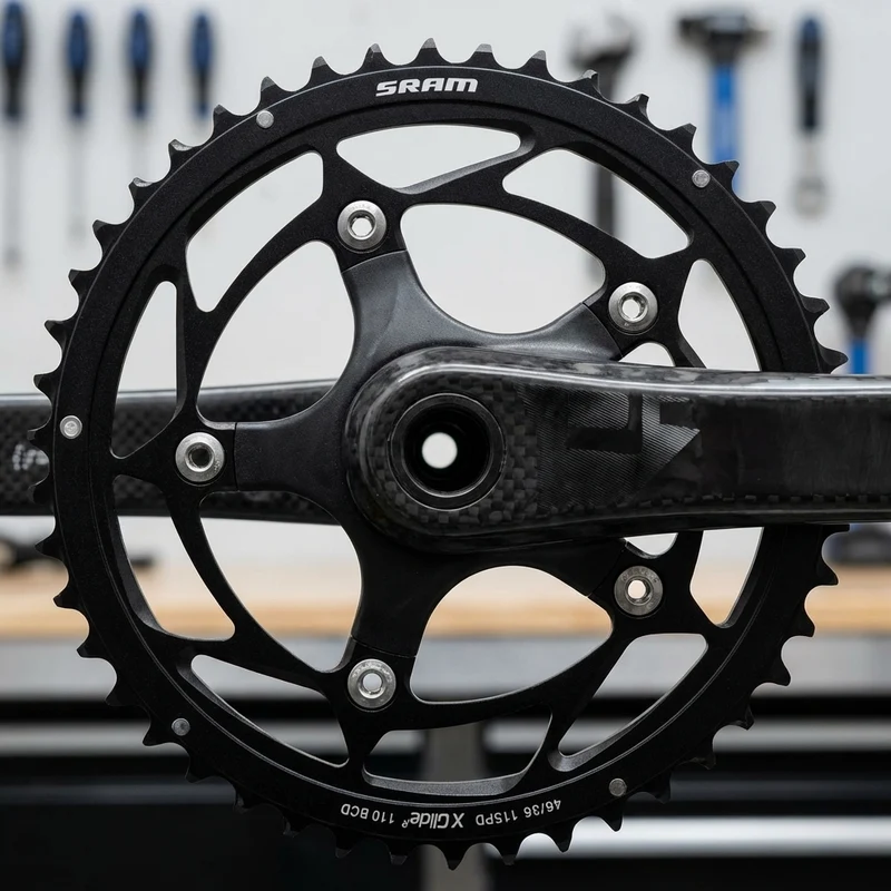 Sram Kettenblatt Road Red X-Glide R 10 f Yaw S1 schwarz 39Z Alu