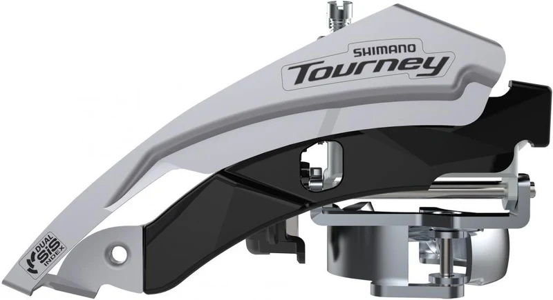 SHIMANO Umwerfer TOURNEY FD-TY600 3-fach 63-66° - Zuverlässiger Frontumwerfer für Trekking- und Citybikes