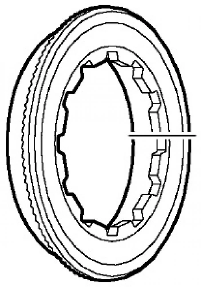SHIMANO Verschlussring CS-HG62 - Lockring für HG-Kassetten, ca. 14 g