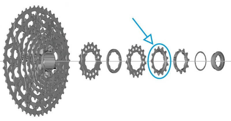 SHIMANO Ritzel für CS-LG700 - 13 Zähne