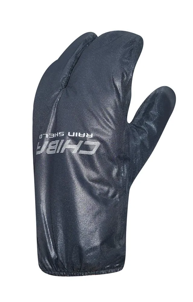 CHIBA Rain Shield Superlight - Lobster-Überzugshandschuh, XS, schwarz, wind- & wasserabweisend
