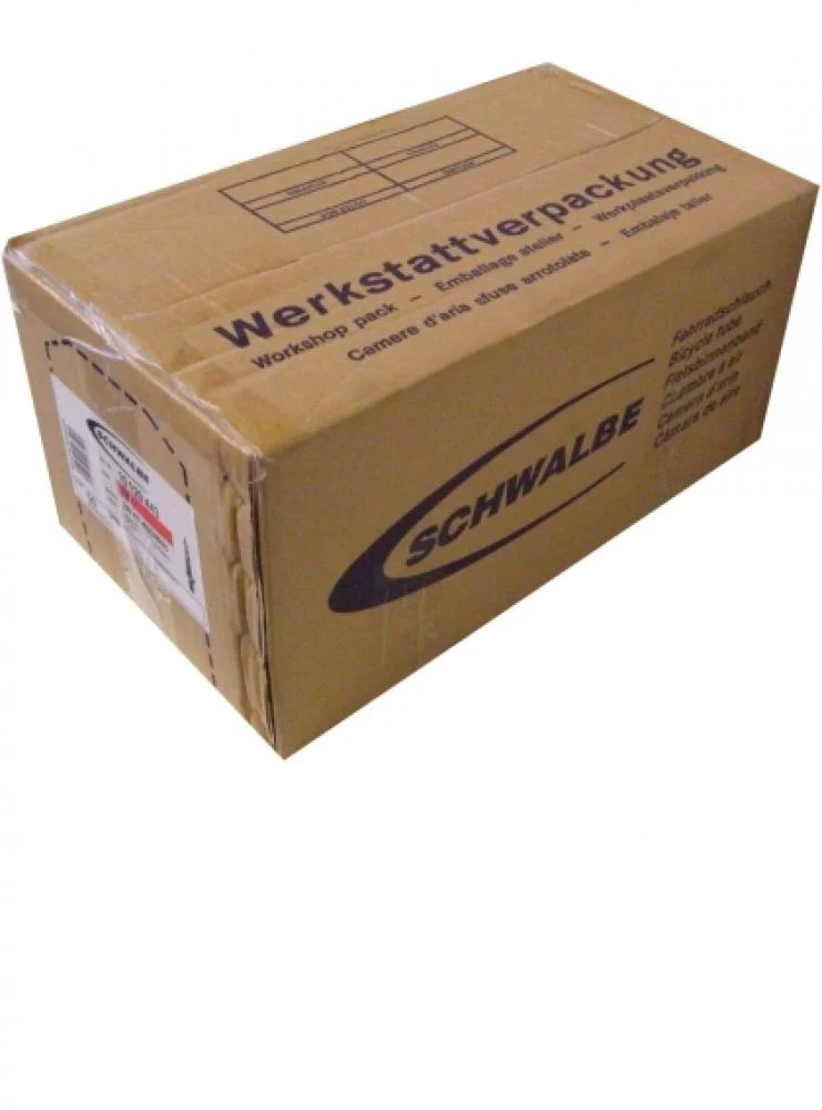 Schwalbe Fahrradschlauch SV12S 26 Zoll (25/40-559) Sclaverandventil 40mm - Werkstattpackung 25 Stück