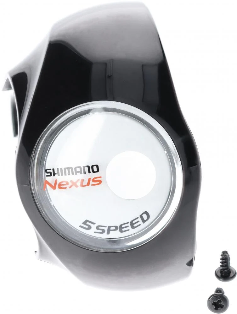 SHIMANO Abdeckung SL-5S30 HR ? Schaltabdeckung mit Befestigungsschraube, Schwarz