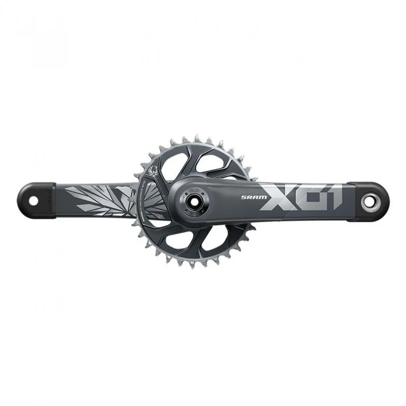 SRAM X01 Eagle DUB Kurbelgarnitur 170mm 32T lunargrau 55 mm - leichte MTB-Performance
