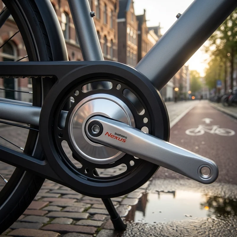 SHIMANO Kurbelgarnitur NEXUS FC-C6000 - 38 Zähne, silber