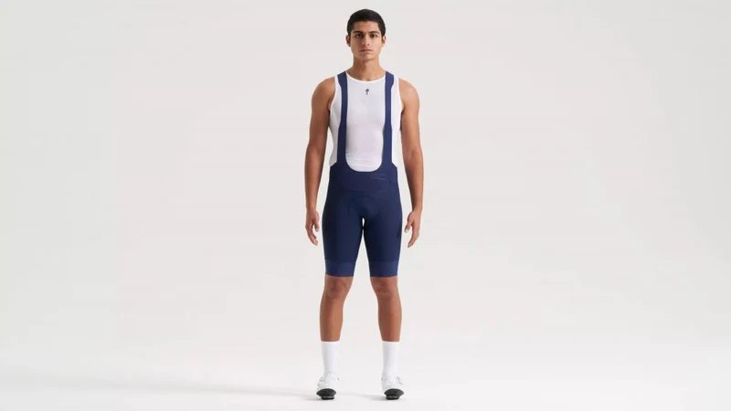 PRIME BIB SHORT MEN - Premium Herren Trägerhose in Deep Marine Blue - Größe L - Bibshort
