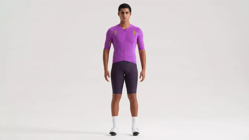 PRIME HYPRVIZ JERSEY SS MEN - Hochsichtbares Kurzarm Radtrikot für Herren in Purple Orchid