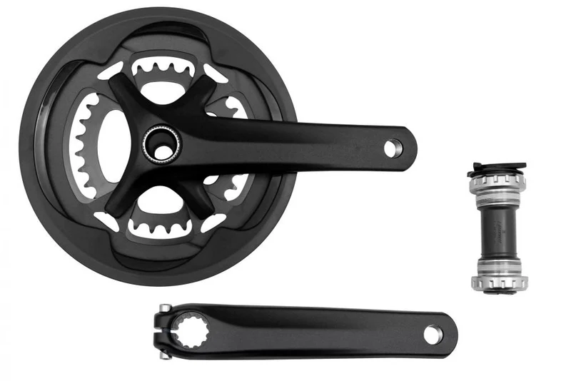 SUB-COMPACT CRK SUB-COMPACT - 170MM CRANKSET ALLOY BSA 24MM SPINDLE 4-BOLT 110/80MM BCD 48/32T RINGS 2X11-SPD W/ BB AND CG - Kurbelgarnitur