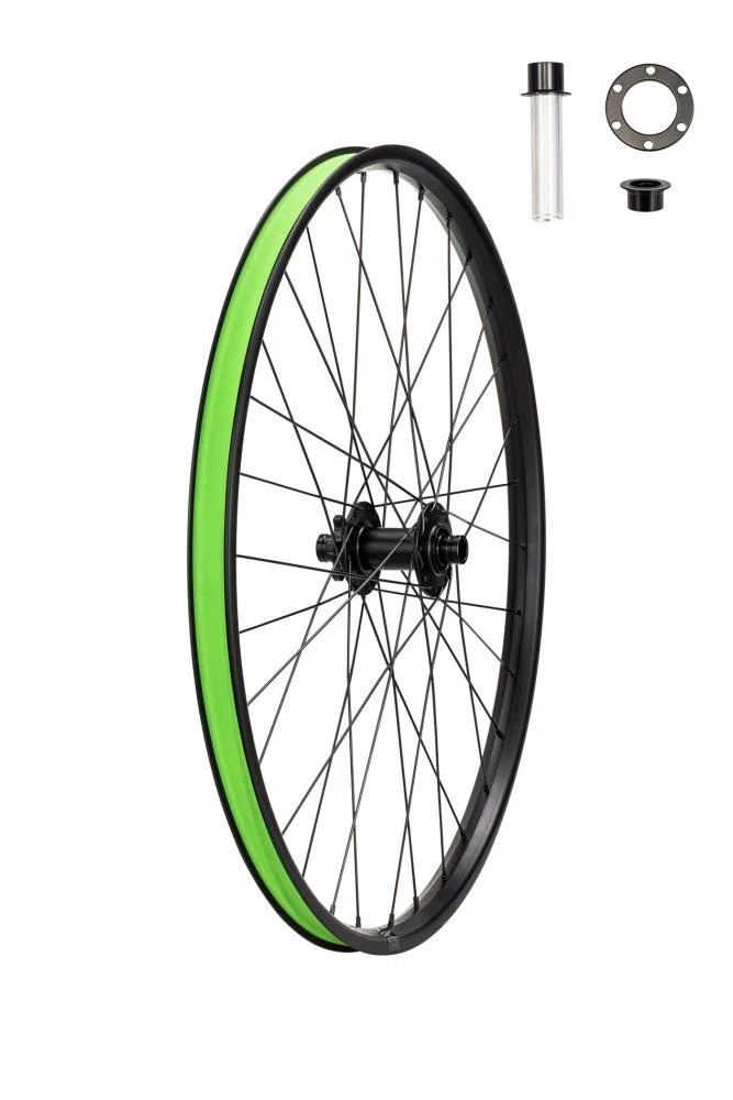 P.SERIES WHL MY23 P.SERIES - Achse - 26 FRONT ALLOY TA 15X100/15X110MM DISC 6-BOLT 32H W/ 15X100 AXLE KIT&BOOST SPACER