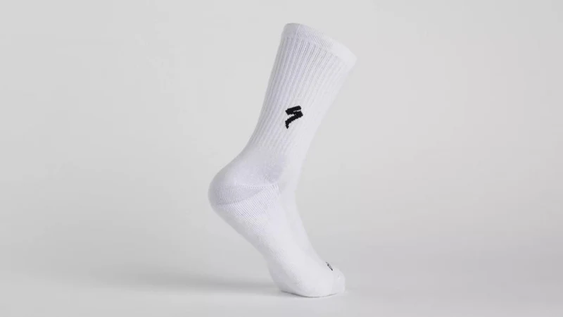 Weiße Baumwoll-Tennissocken Tall - Größe M Premium Sportsocken - Bekleidung