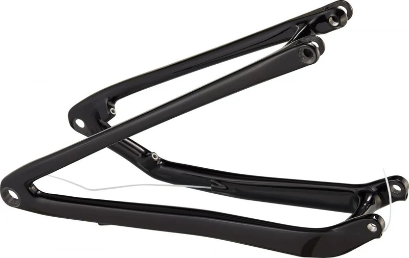 CARBON CHS MY21 SJ Hinterbau-Baugruppe 12x148mm 432mm S1-S4 - Gloss Black/White - Carbonrahmen