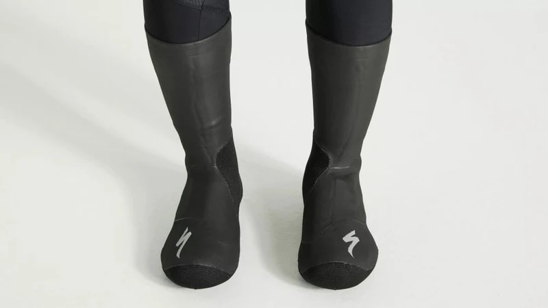 Neopren Überschuhe Schwarz XL/XXL - Wasserdichte Schuhüberzieher für Radsport & Outdoor - Schutzblech
