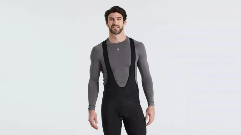 SEAMLESS BASELAYER LS MEN GRY S/M - Nahtlose Funktionsunterwäsche Herren Langarm Grau - Bekleidung
