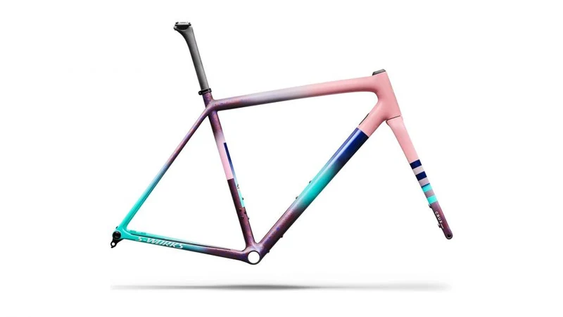 CRUX SW Rahmenset - Desert Rose/Purple Haze/Metallic White - Größe 54 - Unbekannt