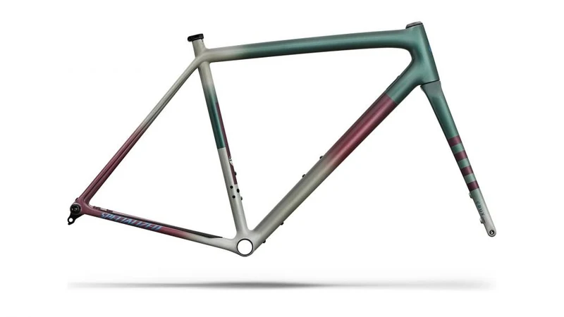 CRUX 10R Rahmenset - Cyclocross Rennrad Frame 54cm - Dolomite/Fjord/Glacier Metallic