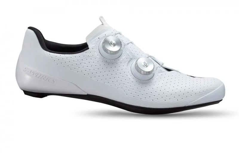 Specialized S-Works Torch Rennradschuh Weiß Größe 37 - Ultraleichter Carbon-Radschuh mit BOA-Verschluss